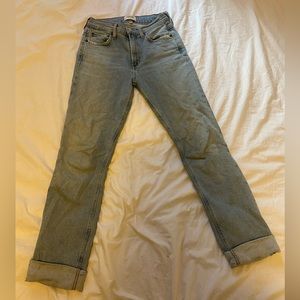 Agolde Women’s high rise 25 straight jeans